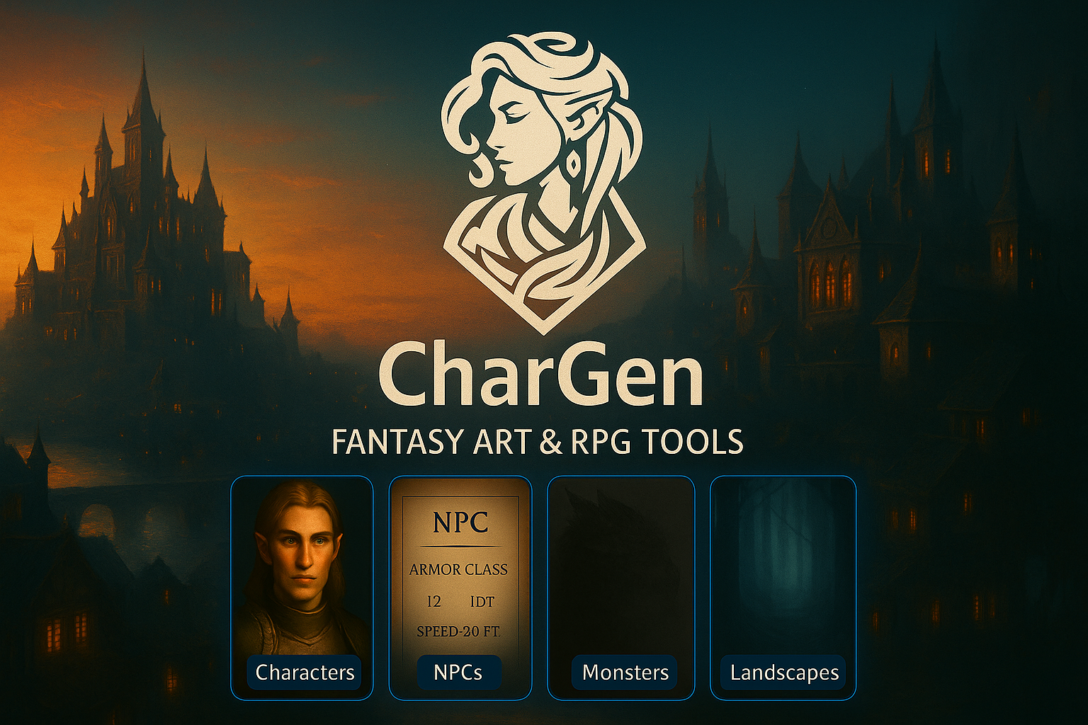 CharGen: Fantasy AI Character & RPG Image Generator