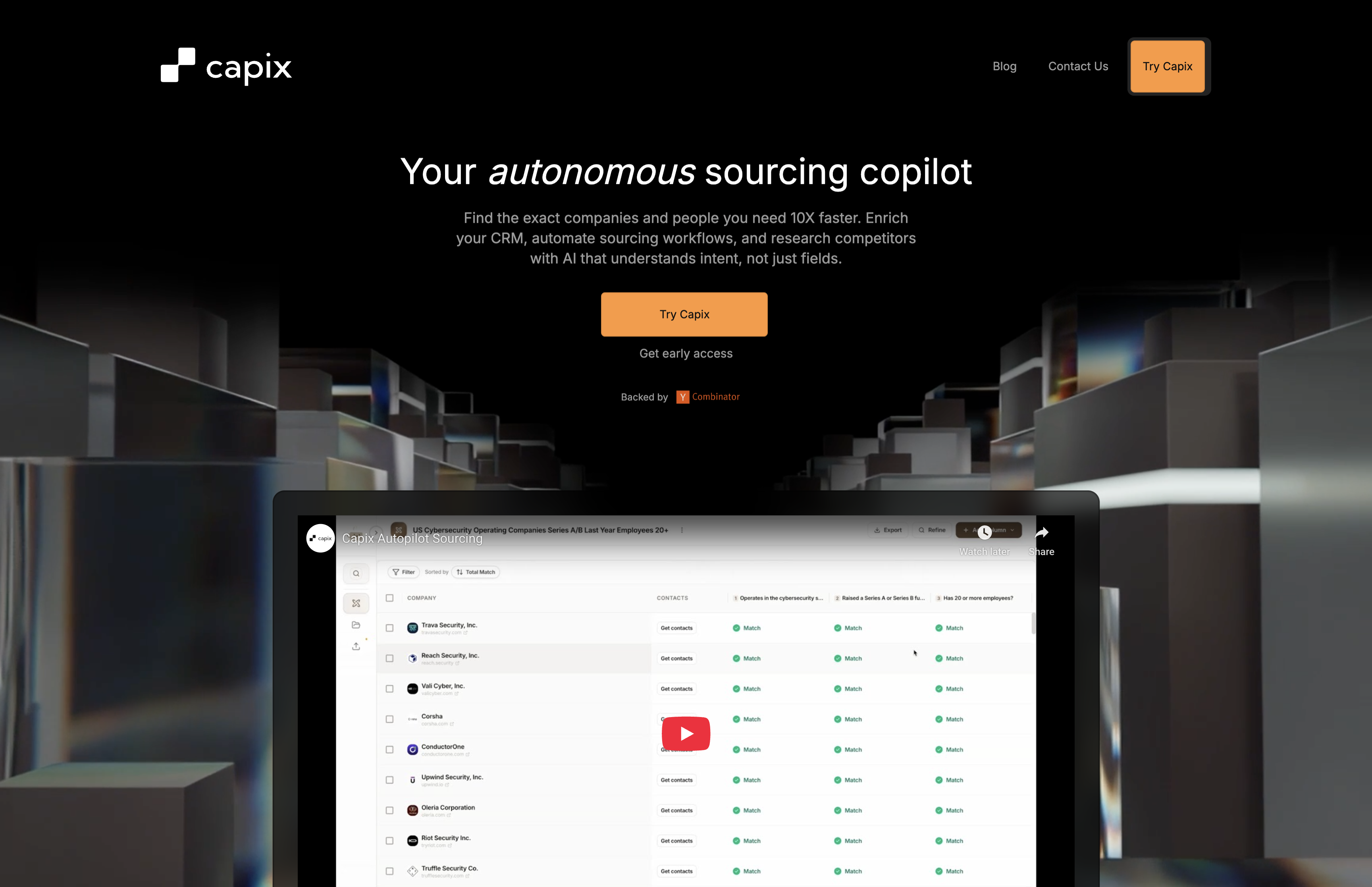 Capix – Encuentra empresas 10X más rápido con IA