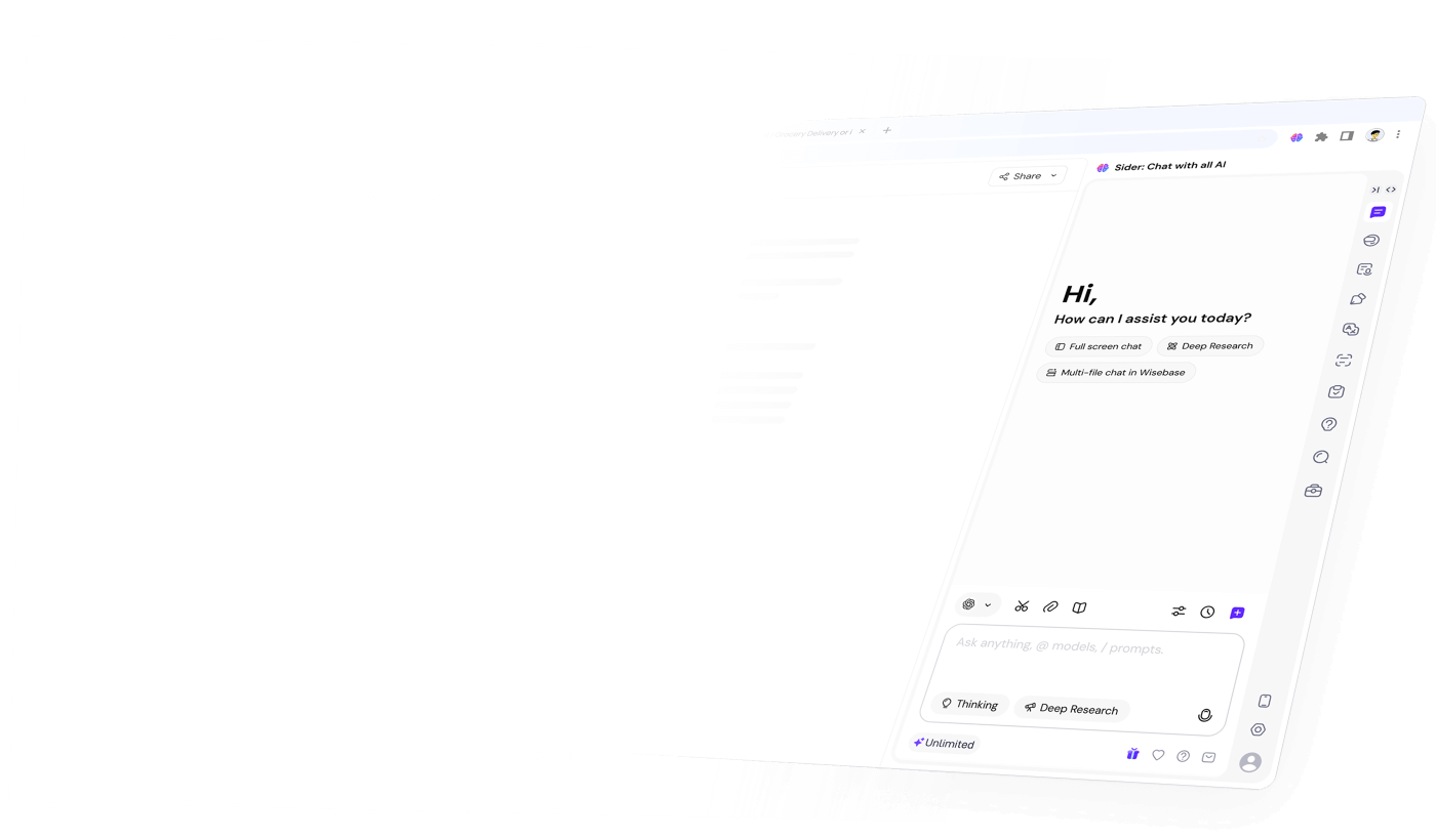 Sider AI – Sidebar de IA para Investigación Eficiente