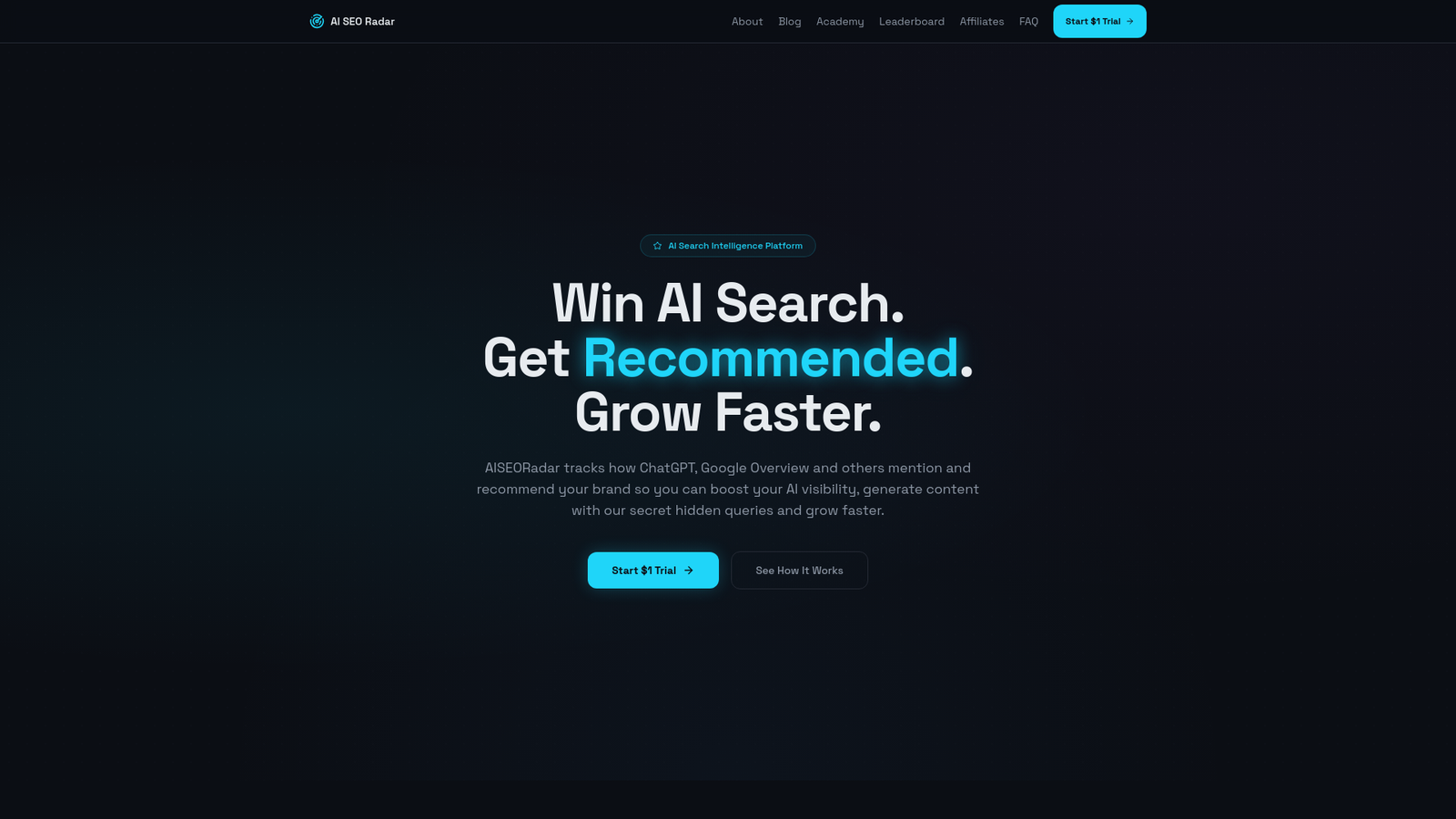 AI SEO Radar – Seguimiento de Recomendaciones de IA