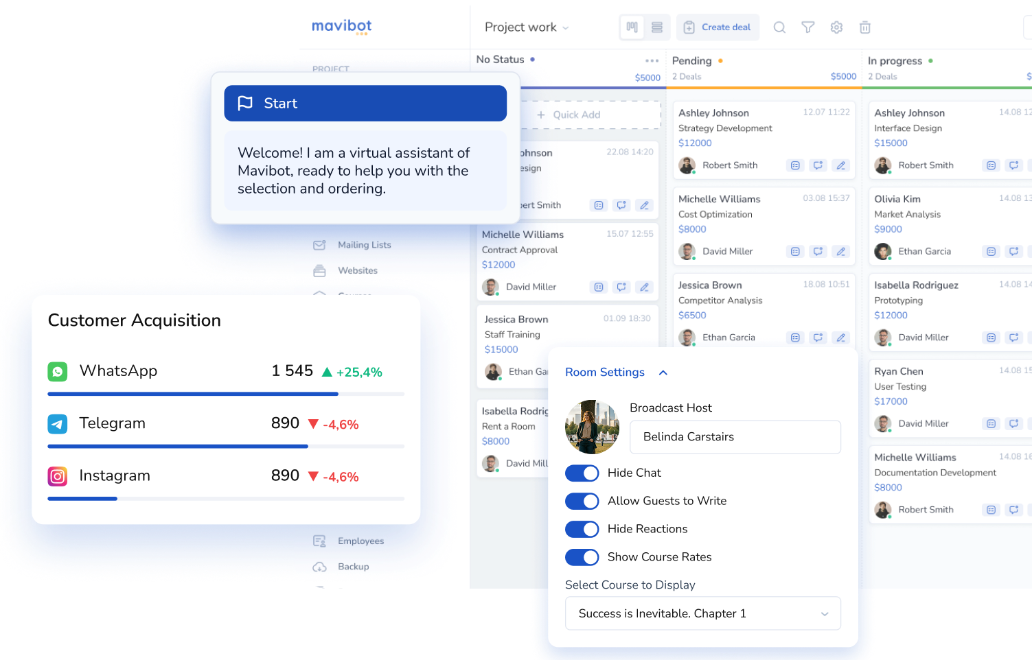 Mavibot – Plataforma Todo en Uno de Chatbots y CRM