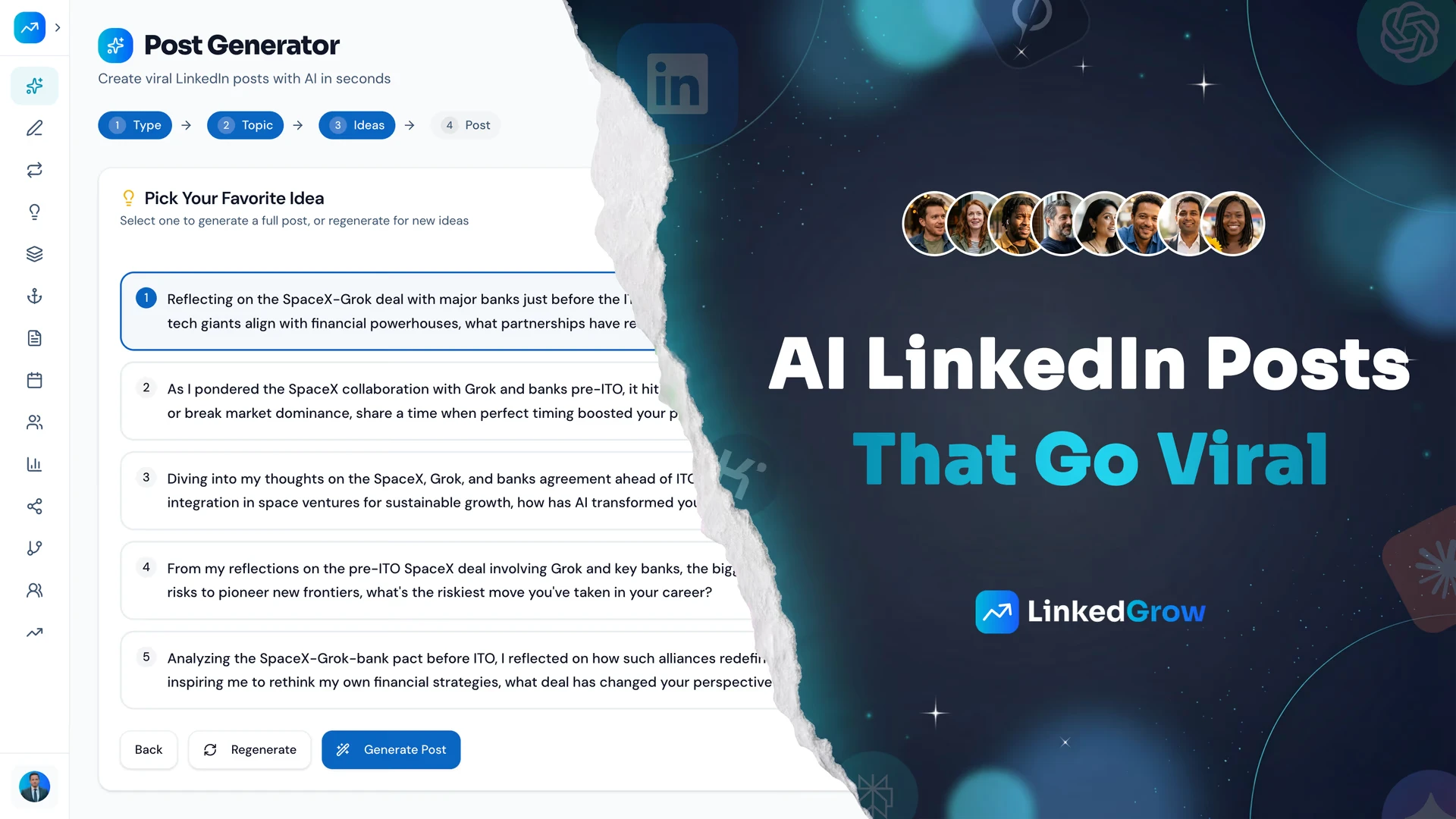 LinkedGrow – Crece tu Presencia en LinkedIn con IA