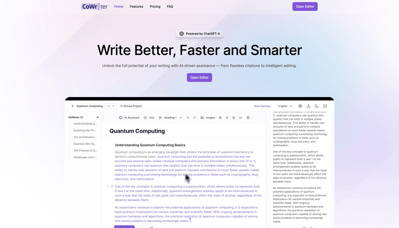 CoWriter AI | Copiloto de Escritura Inteligente