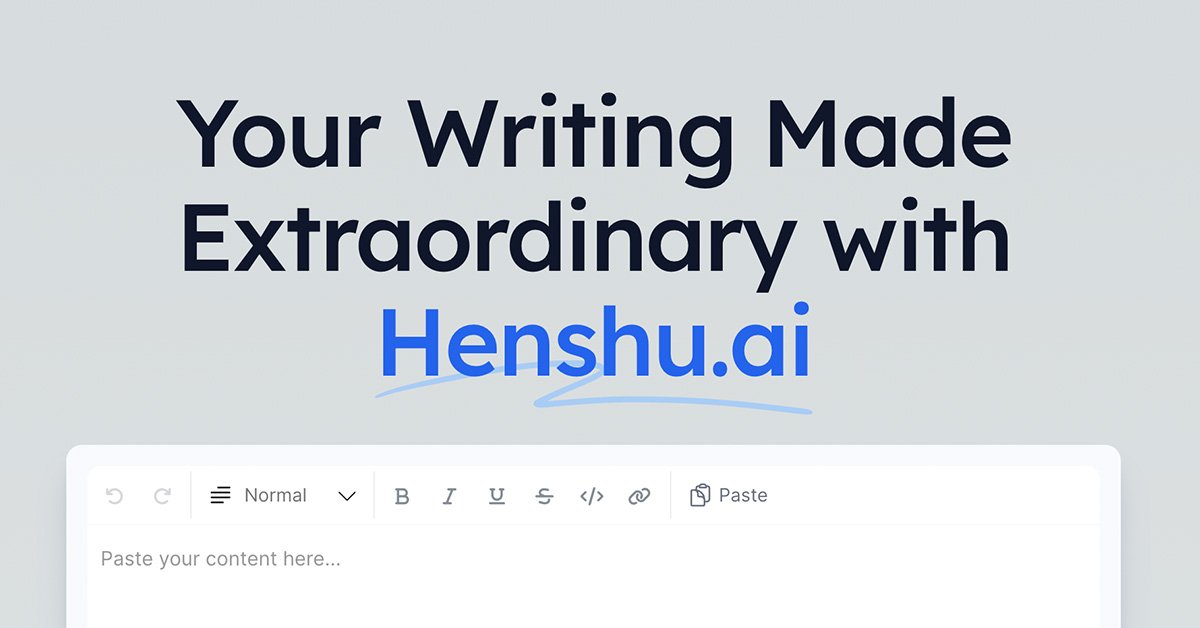 Henshu – Editor de Escritura Potenciado por IA