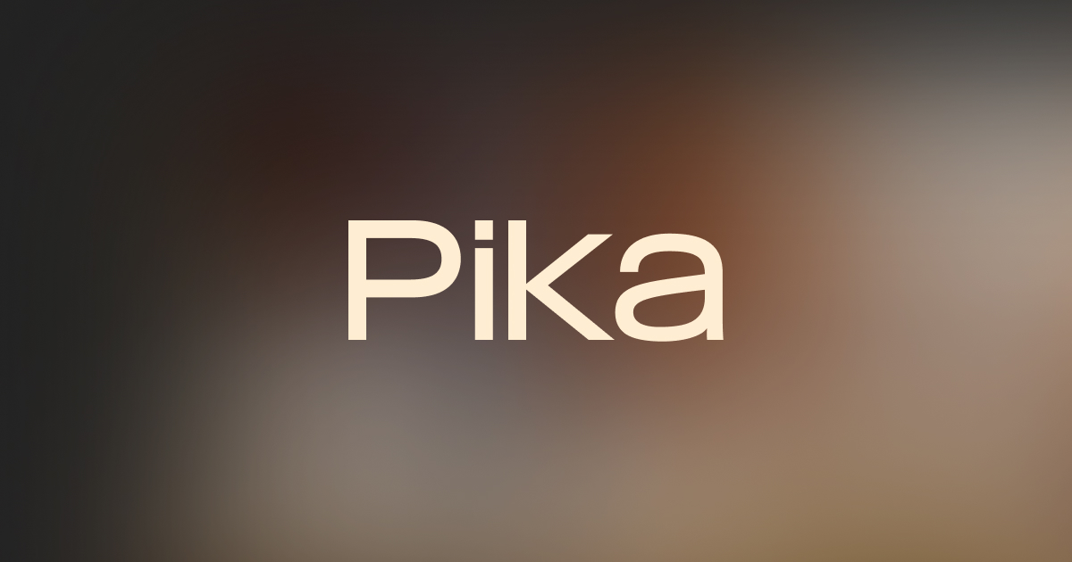 Pika – Plataforma de Video Creativa