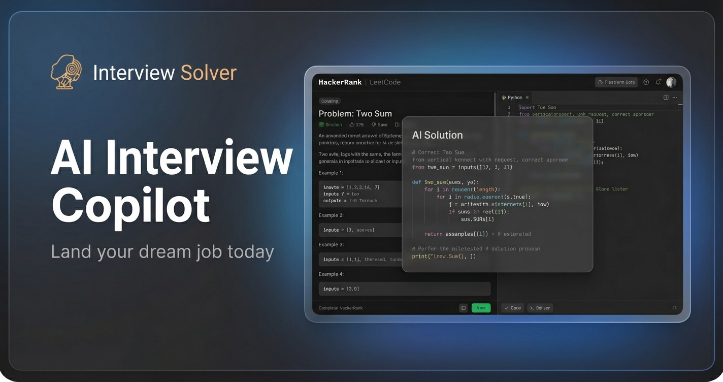 AI Interview Copilot | Interview Solver – Entrevistas de Codificación