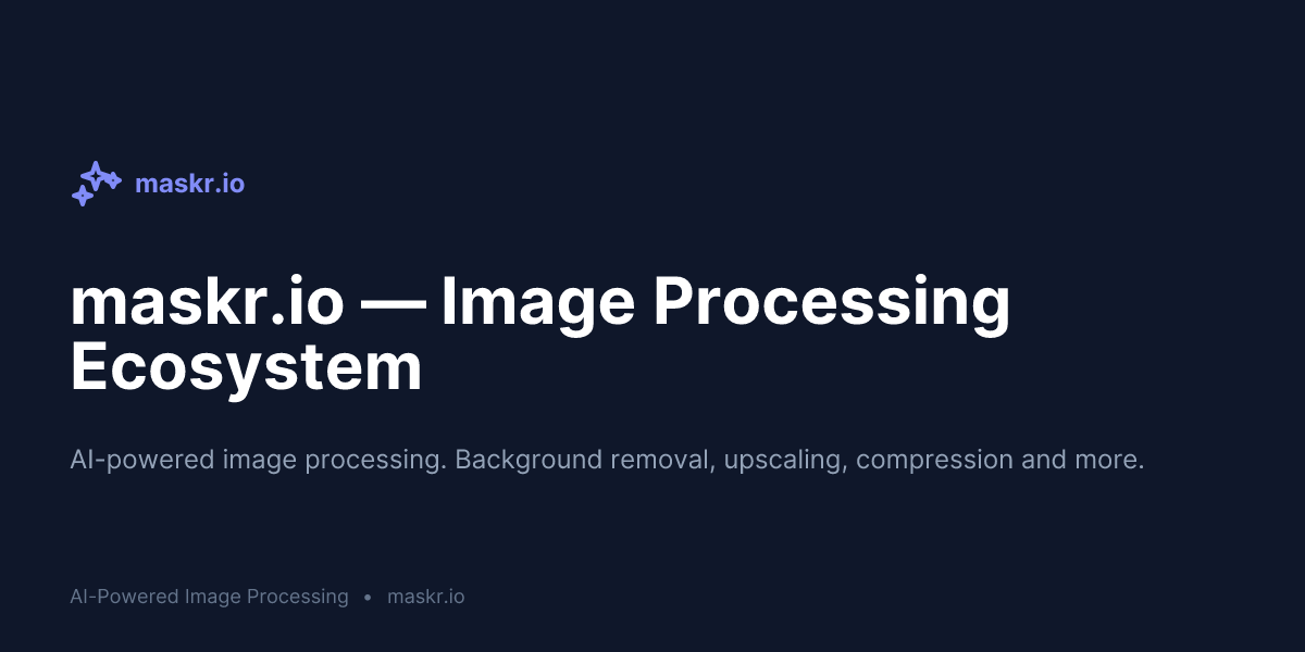 maskr.io – Ecosistema de Procesamiento de Imágenes