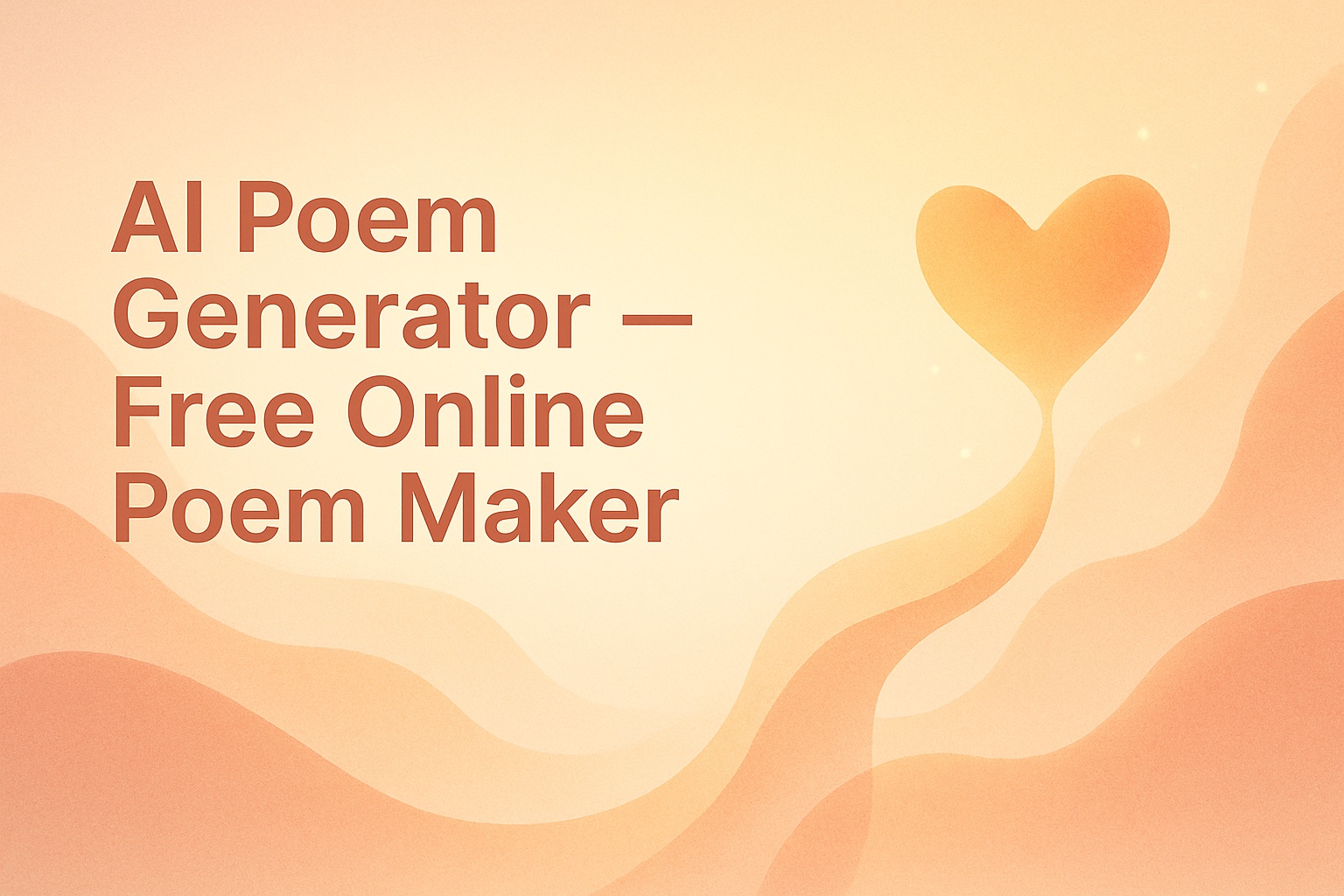 Generador de Poemas AI – Crea Poemas Bellos al Instante