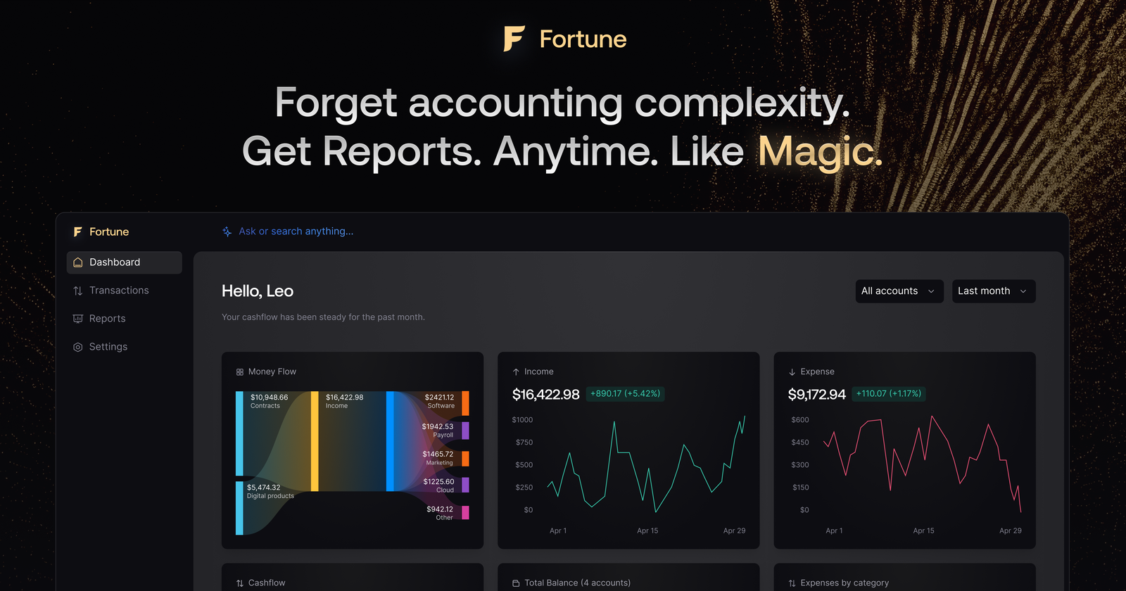Fortune App | Software de Contabilidad AI para Decisiones Empresariales