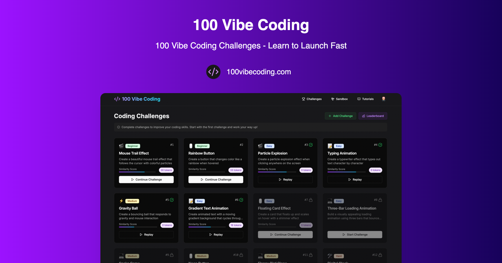 100 Vibe Coding – Proyectos Web Rápidos con IA