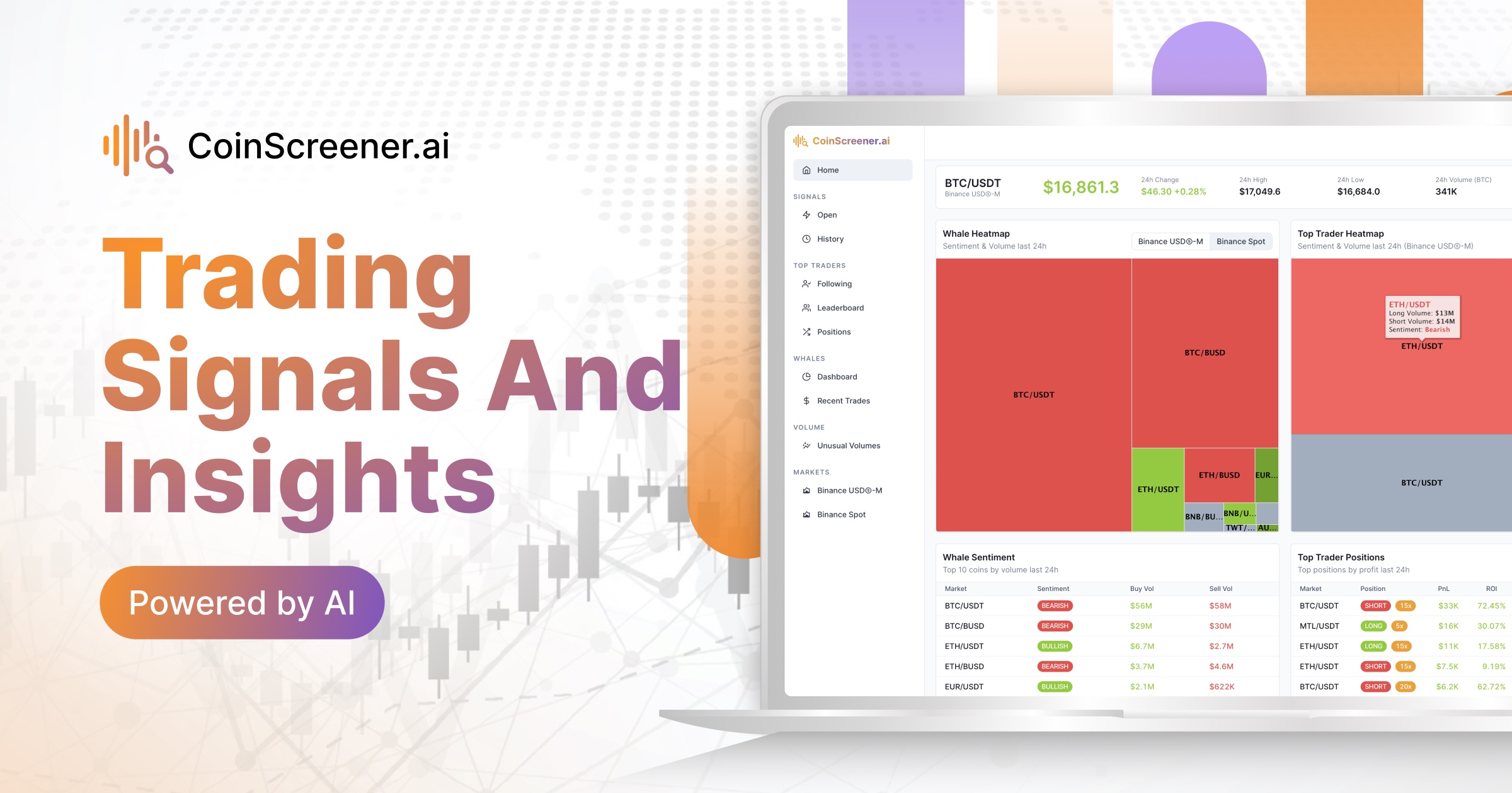 CoinScreener – Señales de Trading Cripto con IA