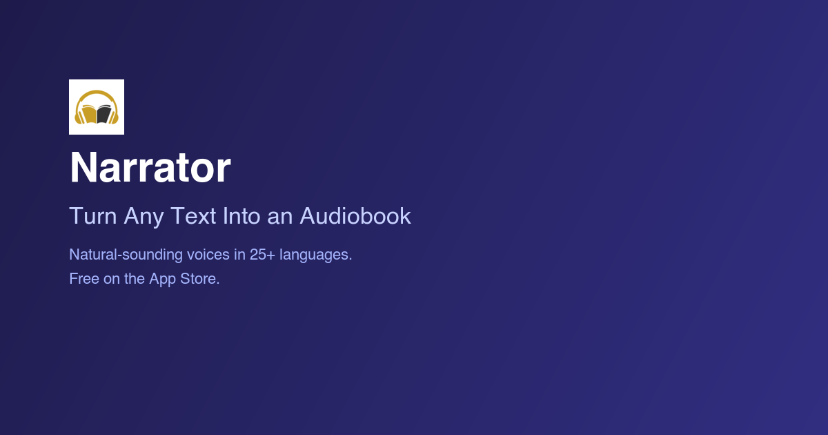 Narrator — Convierte Texto en Audiolibros de Forma Fácil