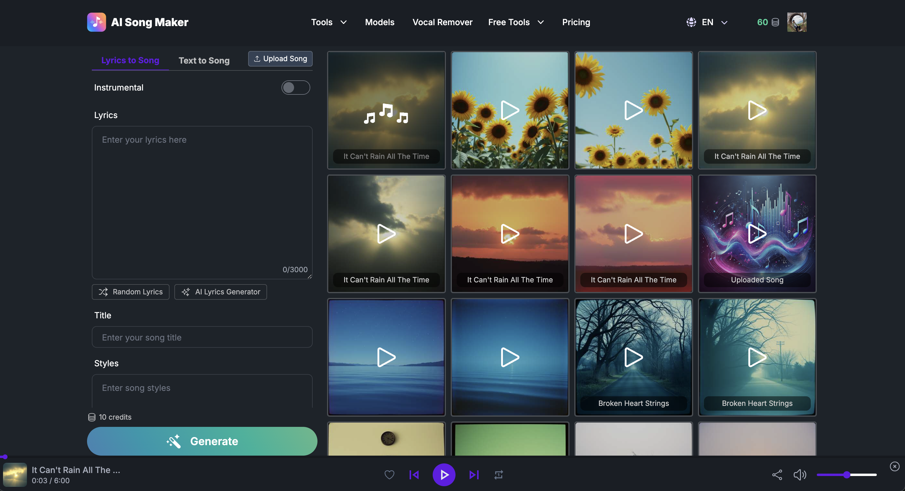 AI Song Maker: Generador de Música AI para Canciones Sin Regalías