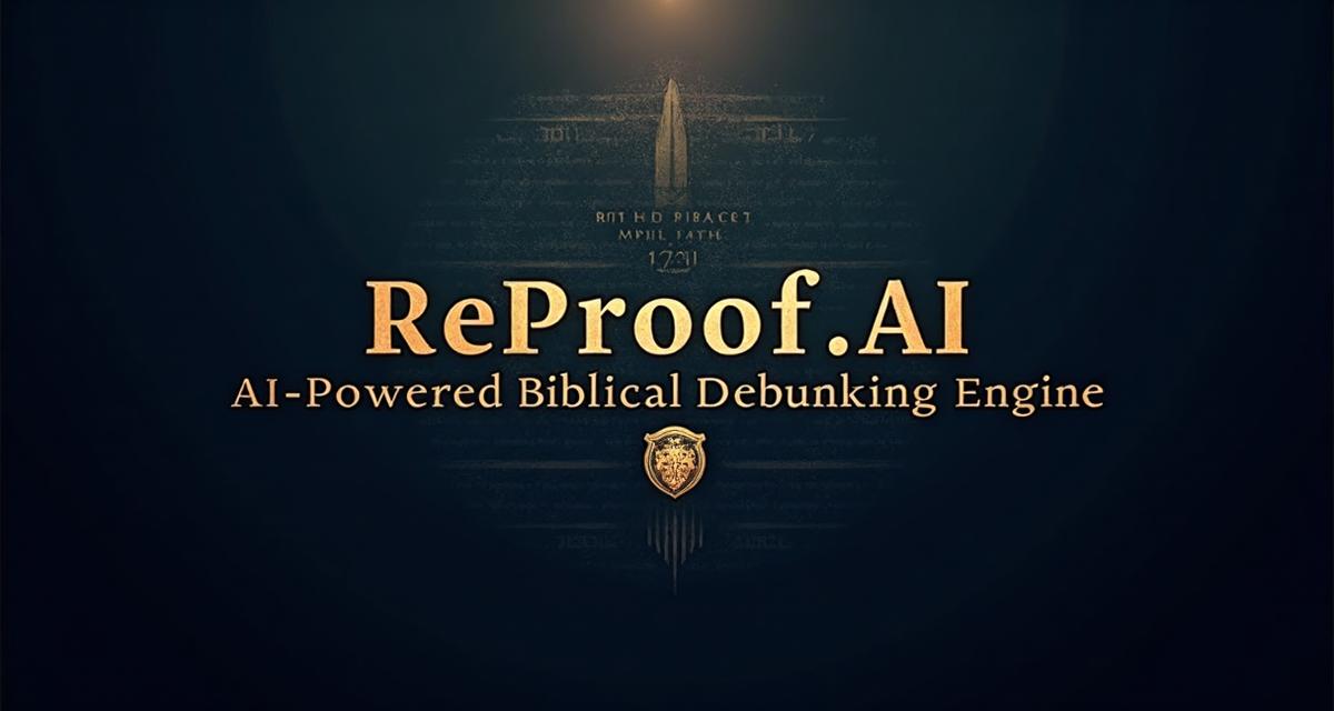 ReProof.AI: Apologética Bíblica Autoaprendizaje