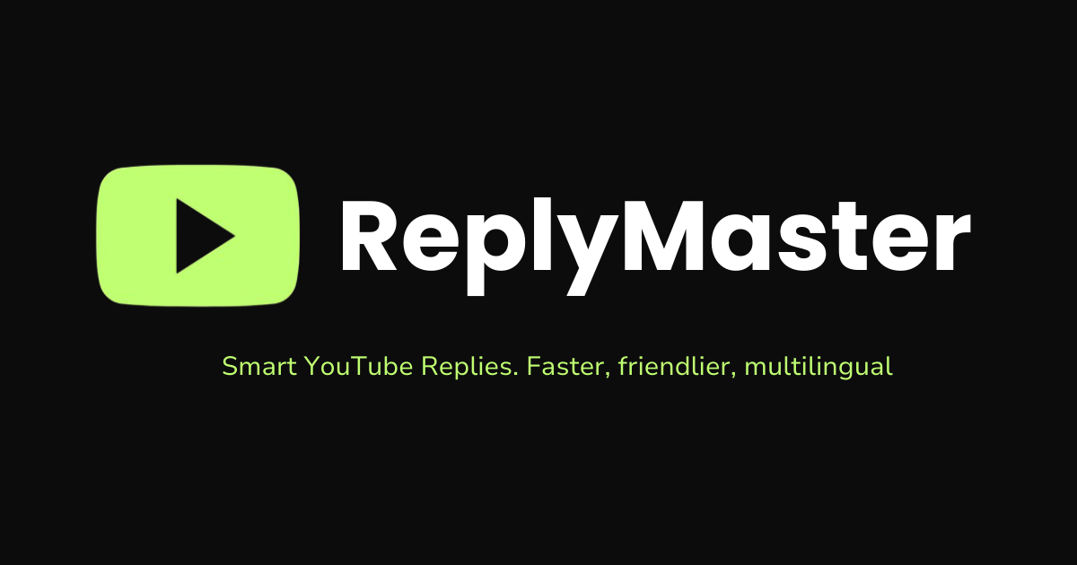 ReplyMaster – Herramienta de Respuesta de Comentarios en YouTube