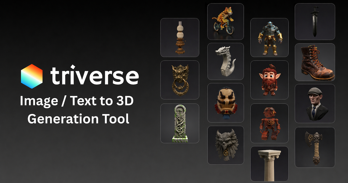 Generador de Modelos 3D con IA | Triverse AI