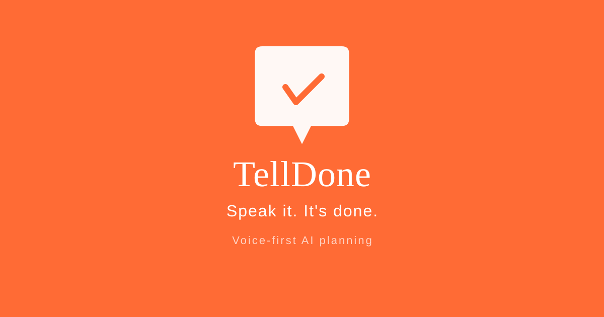 TellDone — Planificador de Voz y Tareas con IA