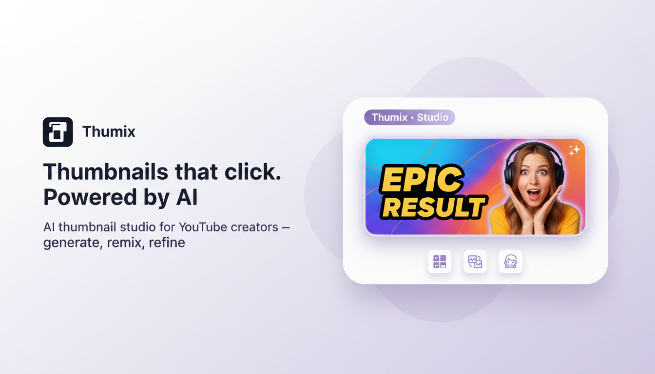 Thumix – Creador de Miniaturas de YouTube con IA
