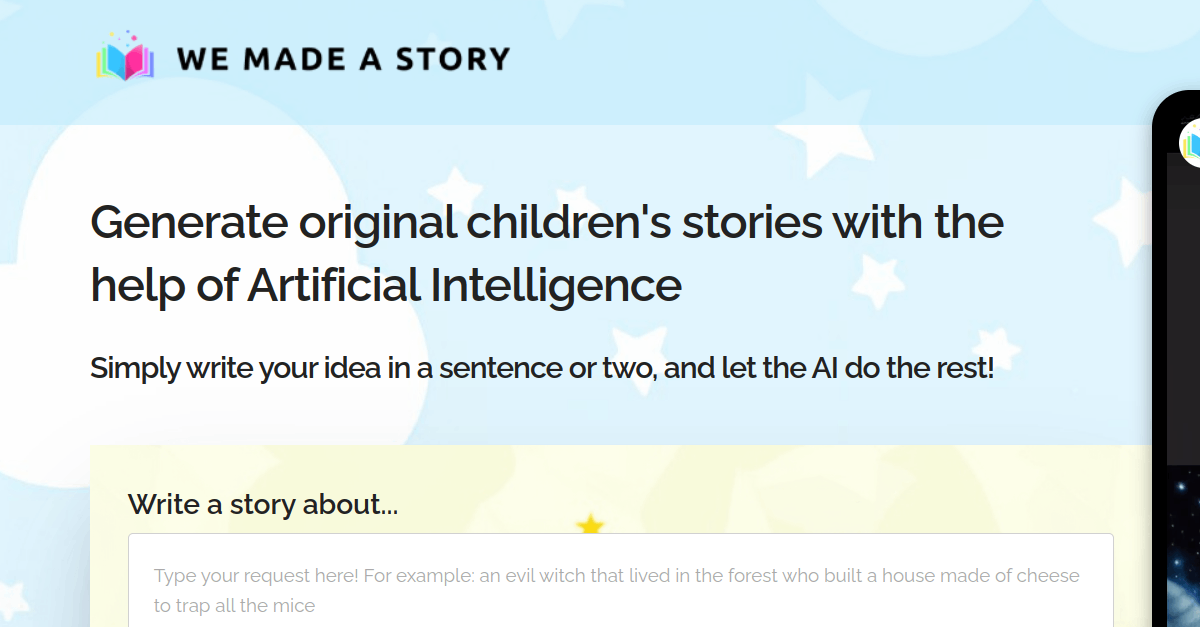 We Made a Story – Crea tus propias historias con IA