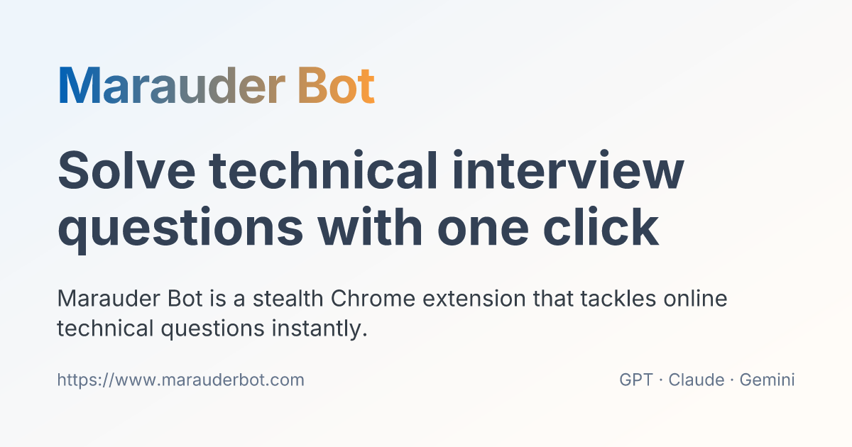 Marauder Bot – Solución Instantánea a Preguntas Técnicas