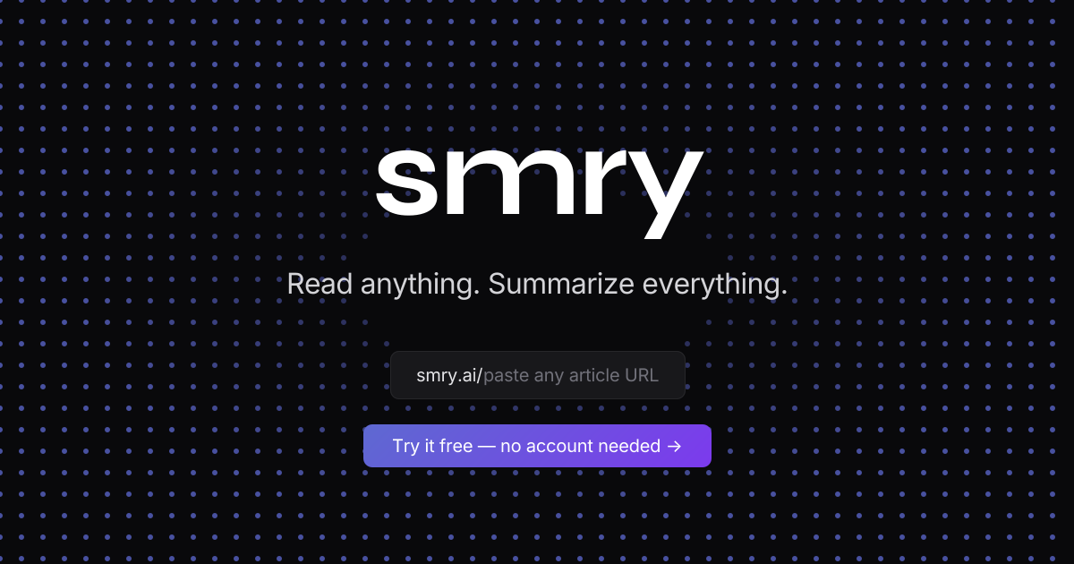 SMRY – Resúmenes de Artículos con IA Gratis