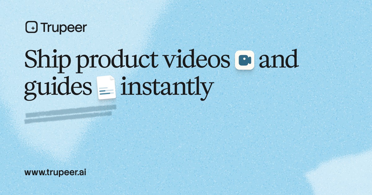 Trupeer | Videos de Producto Impulsados por IA