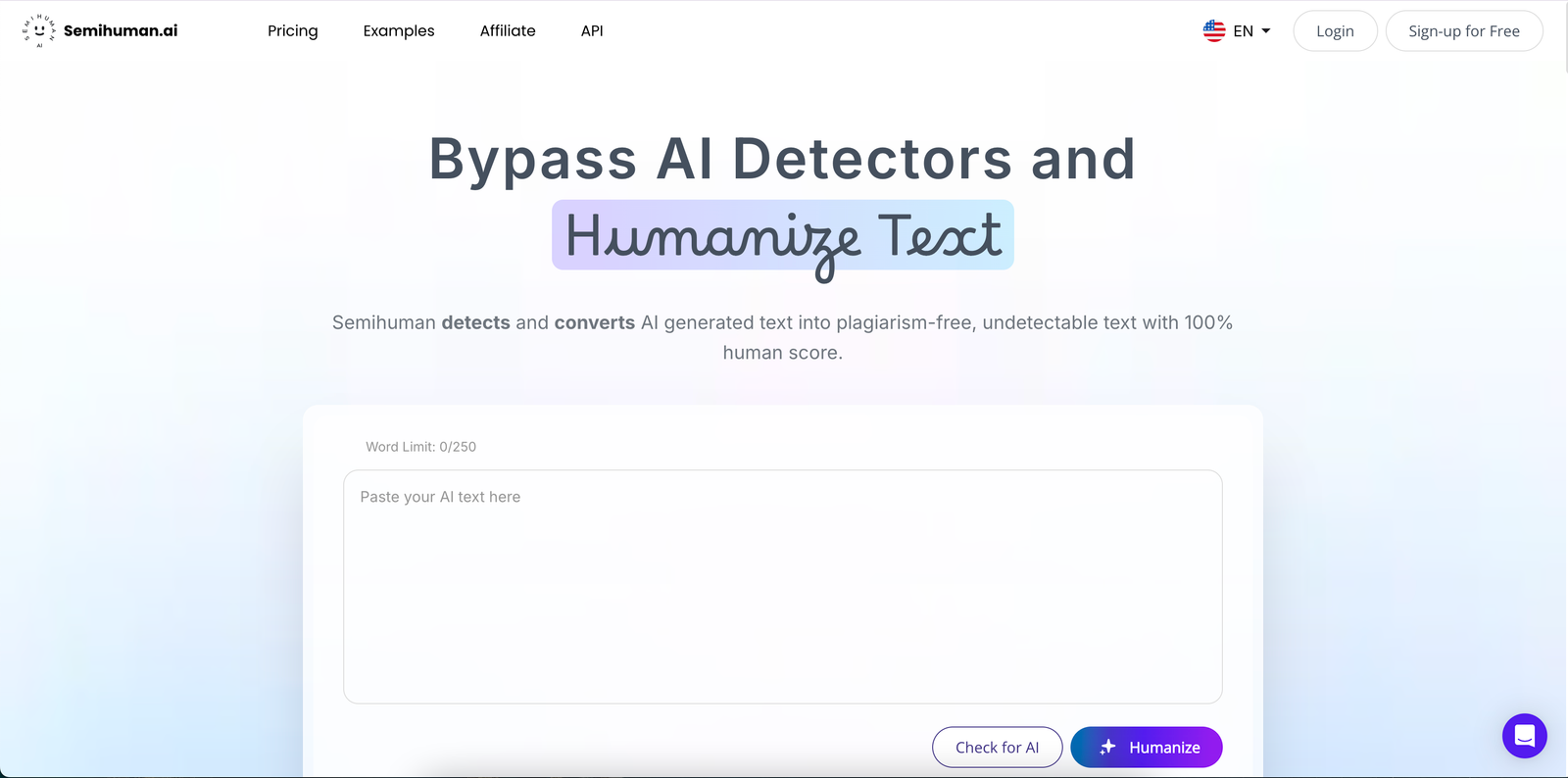 Semihuman: Bypass AI Detectors y Humaniza Textos