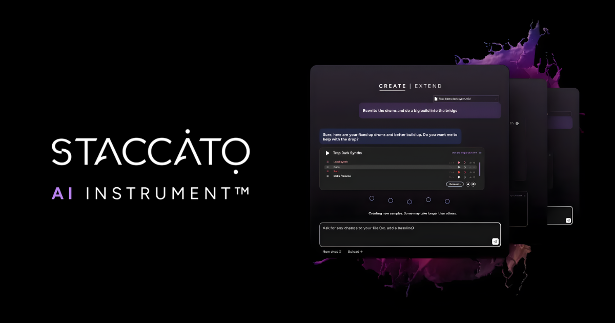 Staccato | Co-Escritor de MIDI con IA