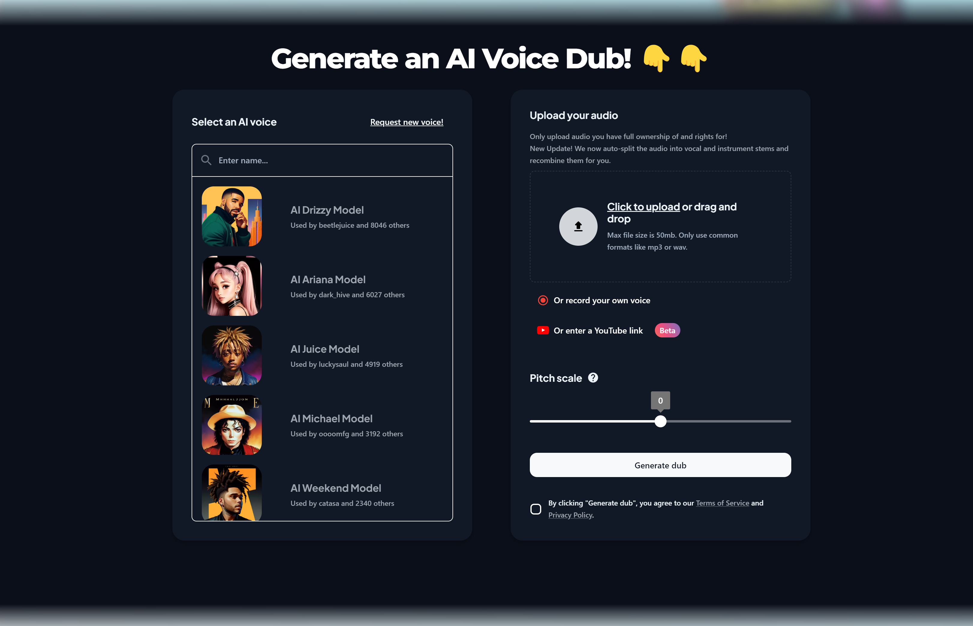 VoiceDub | Crea Doblajes de Voz con IA