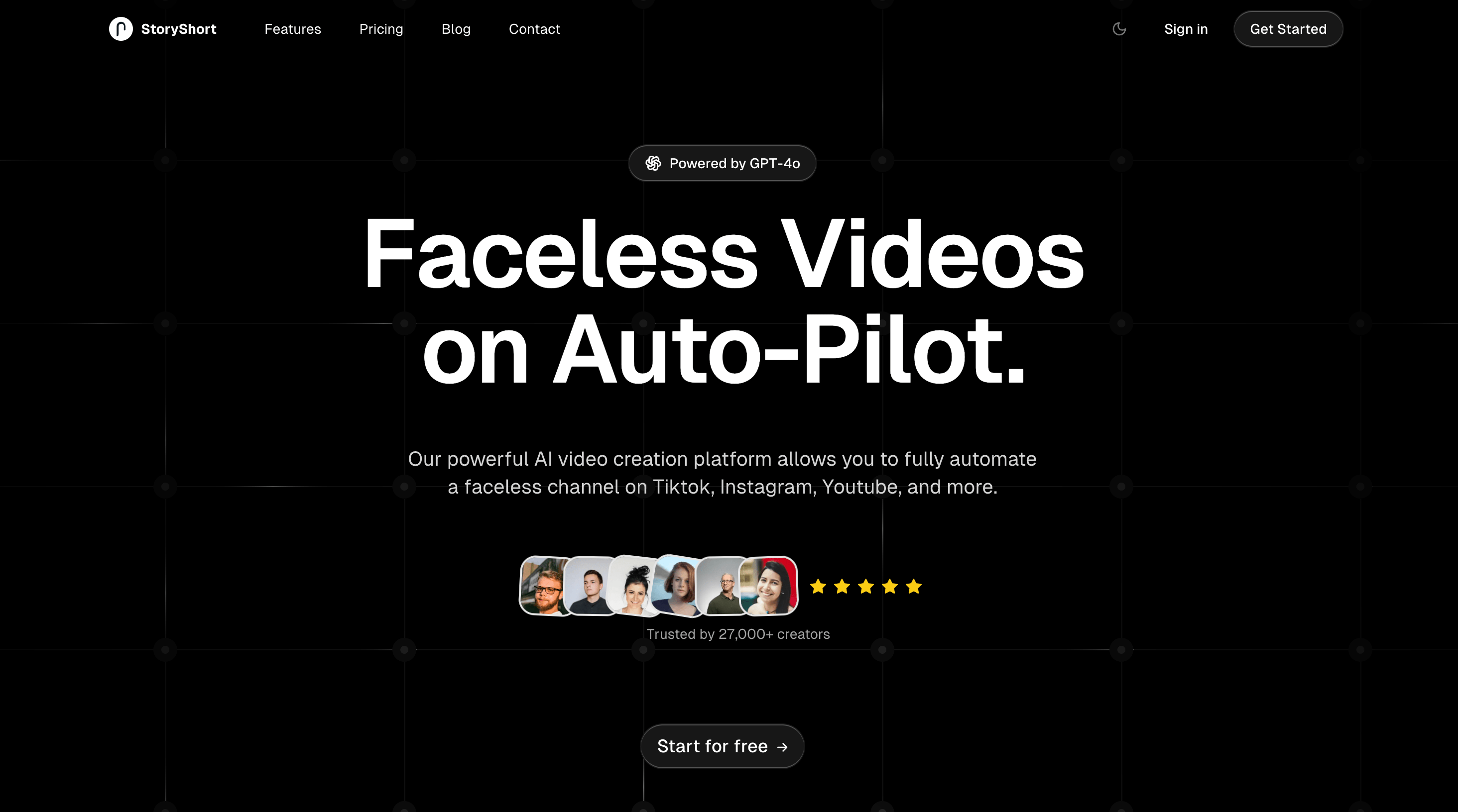StoryShort | Generador de Videos Faceless con IA